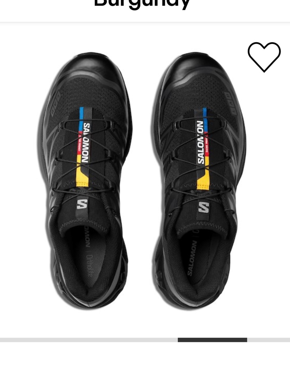 salomon xt6 in black